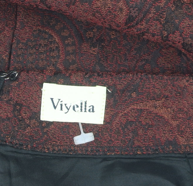 Viyella Women's Brown Paisley Pencil Skirt Size 18