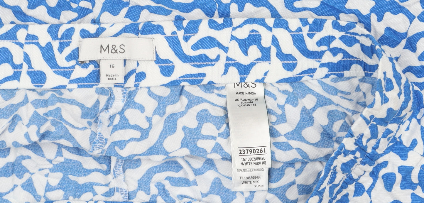 Marks and Spencer Women's White Shorts Size 16