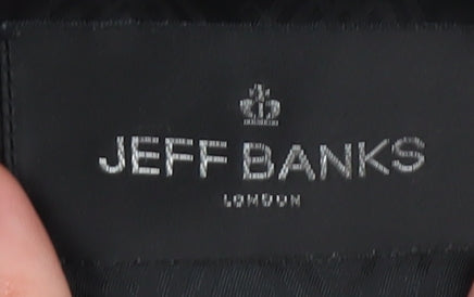 Jeff Banks Men's Black Wool Blazer, 40L