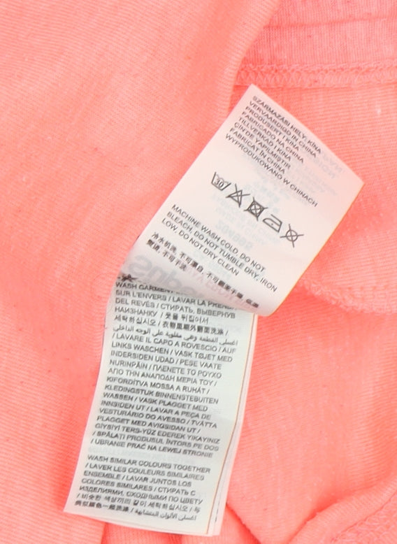 Superdry Women's Pink Hoodie, Size S, Activewear Pullover