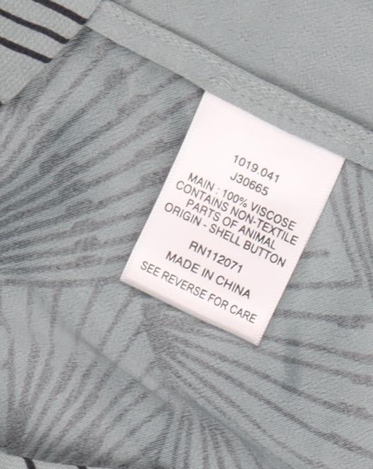 Jigsaw Women's Grey Geometric V-Neck Shift Dress S