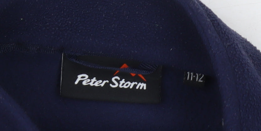 Peter Storm Boys Blue Basic Fleece Jacket 11-12 Years