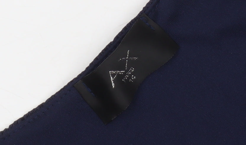 AX Paris Elegant Women's Blue Midi Wrap Dress - Size 14