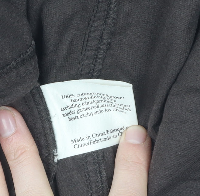 Laura Ashley Women's Black A-Line Midi Skirt Size 18