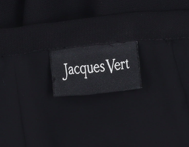 Jacques Vert Black A-Line Skirt, Size 12, Women's