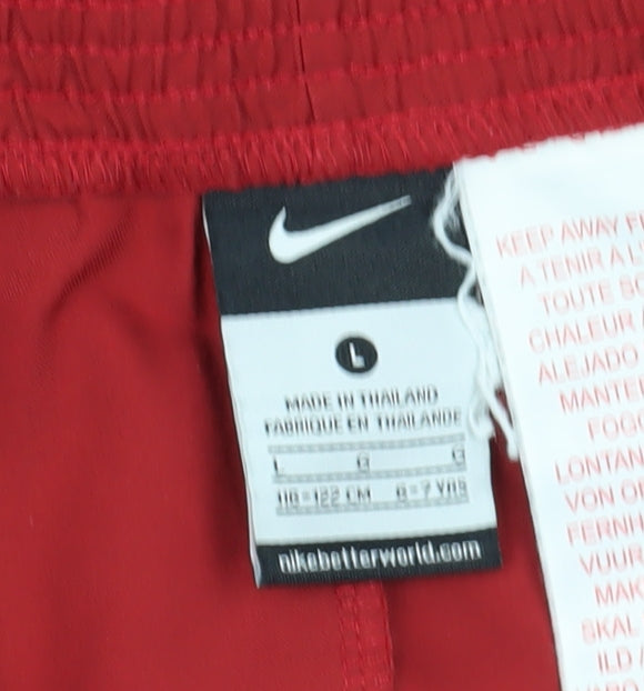 Nike Boys Red Football Shorts L