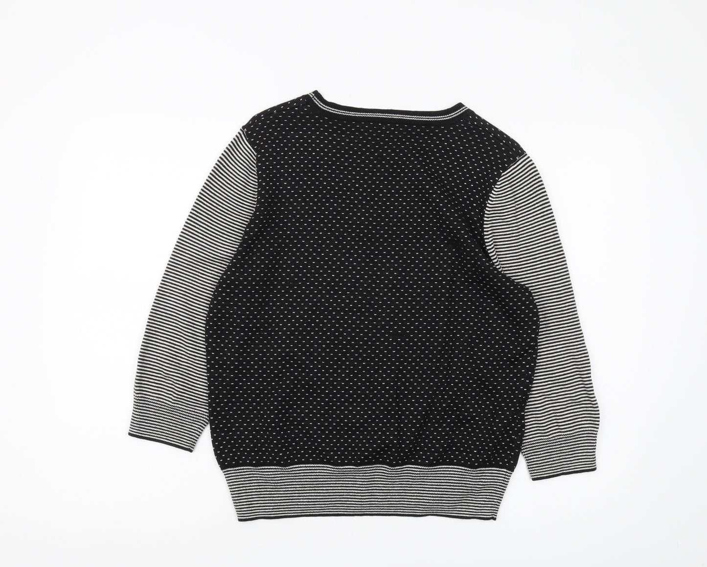 Viyella Women's Black Polka Dot Pullover Jumper L