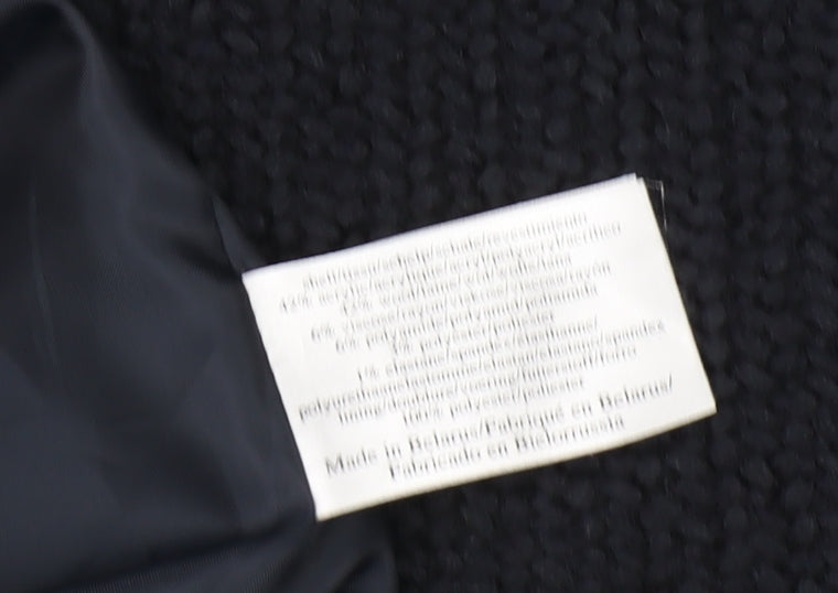 Laura Ashley Women's Black Wool Coat Size 8