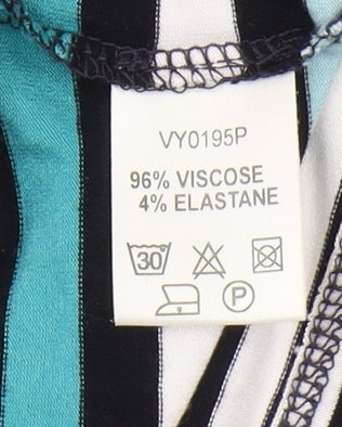 Viyella Women's Multicoloured Stripe Jacket Size 8