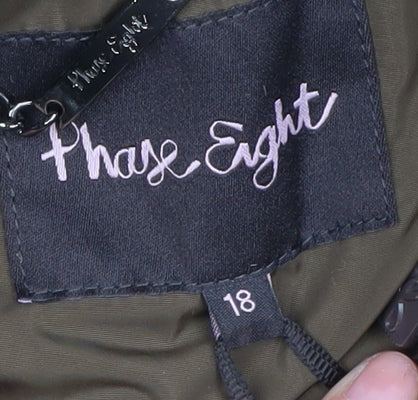 Phase Eight Women's Brown Hooded Puffer Jacket Size 18