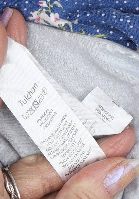 Tulchan Women’s Blue Floral T-Shirt Size 18