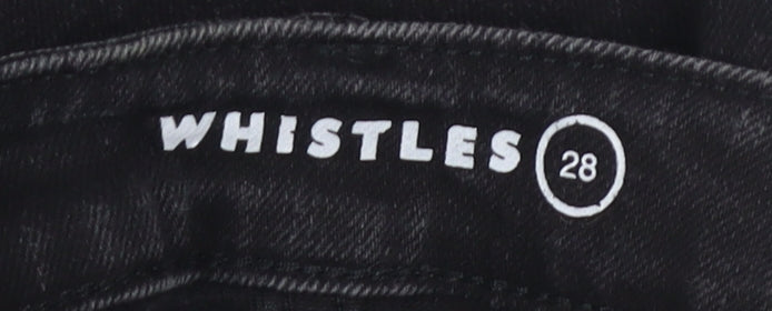 Whistles Women's Black Skinny Jeans, Size UK 0, Slim Fit