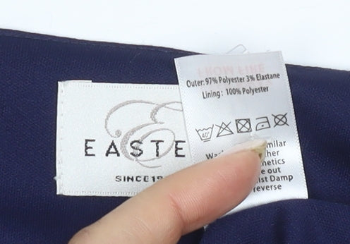 Eastex Women's Blue Lace Short Sleeve Top Size 12