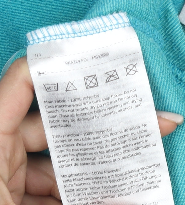 Regatta Girls Blue 1/2 Zip Hoodie 9-10 Years Lightweight