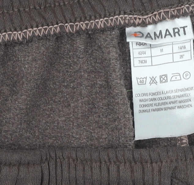 Damart Women's Brown Jogger Trousers, Size 14, Comfortable Fit