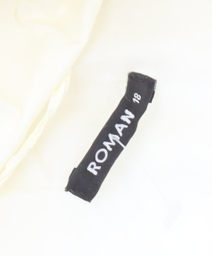 Roman Women's Ivory Puffer Waistcoat Size 18