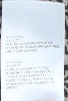 Whistles Women's Brown Animal Print Long Sleeve T-Shirt