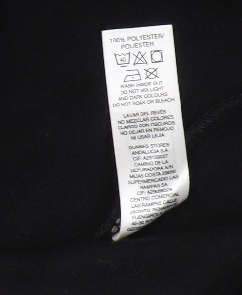 Dunnes Women Black Basic Fleece Jacket Size 18