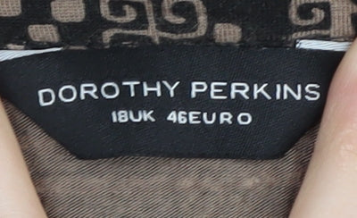 Dorothy Perkins Women’s Black Geometric Skirt Size 18