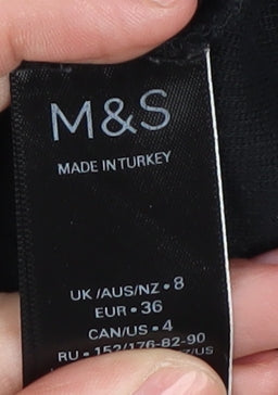 Marks and Spencer Black Women's Long Sleeve Dress UK 8