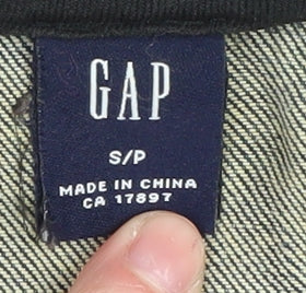 GAP Women's Blue Bomber Jacket - Size S, Denim, Casual