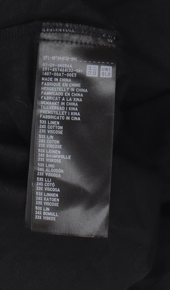 UNIQLO Women's Black Midi Slip Dress S, Casual Summer Style