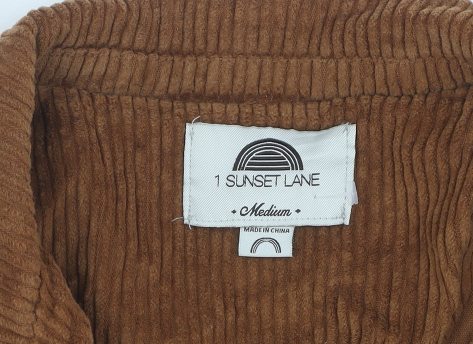 1 Sunset Lane Women's Brown Corduroy Jacket M