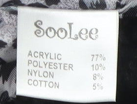 SooLee Women's Black Cropped Jacket, Size M, Elegant