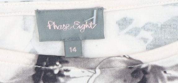 Phase Eight Women's Ivory Floral Tunic, Size 14