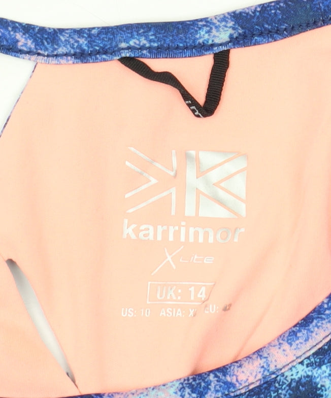 Karrimor Women's Blue Tank Top Size 14 Athletic Racerback