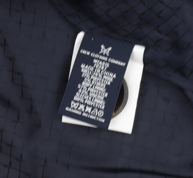 Crew Clothing Women's Navy Wool Pea Coat - Size 14, Winter Ready