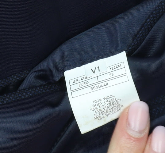 Moss 1851 Men's Blue Suit Jacket 42 Regular Fit