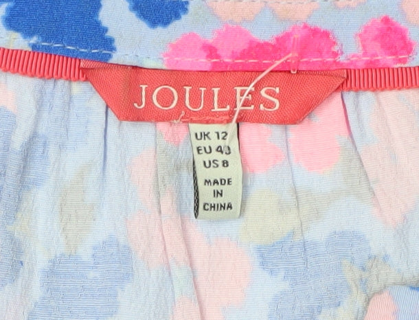 Joules Women's Floral Blouse, Size 12, Casual Multicoloured