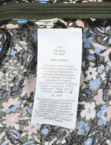 Boden Women's Multicoloured Floral Wrap Blouse Size 12