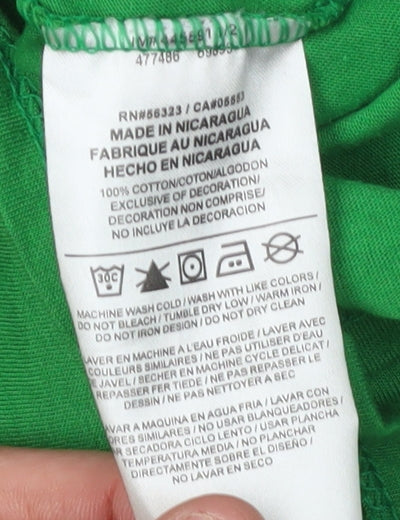 Nike Women's Green XS Basic T-Shirt Crew Neck