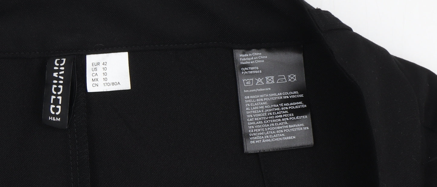 H&M Women's Black Midi Pencil Skirt Size 14