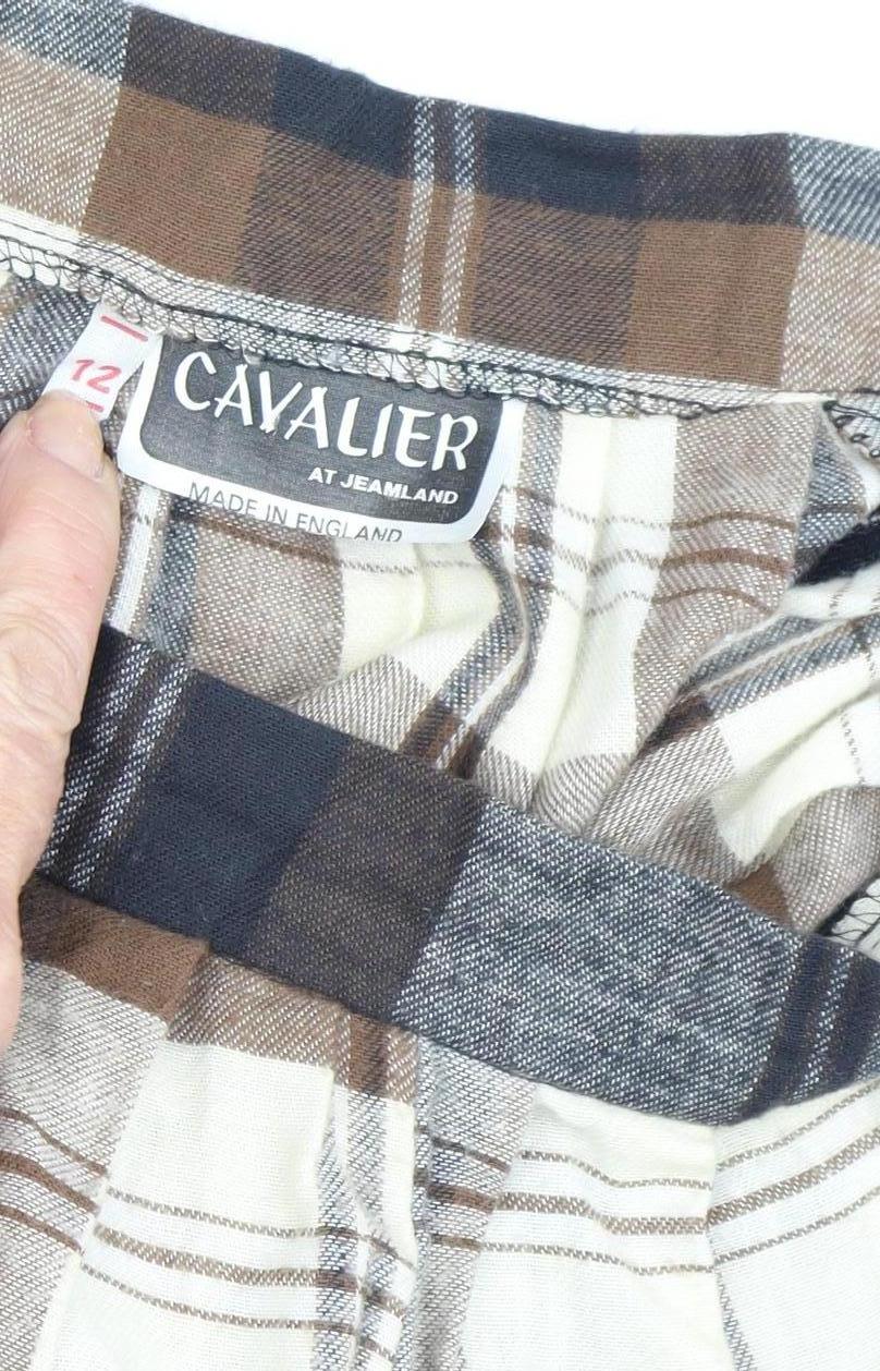 Cavalier Women's Plaid Midi Skirt - Size 12