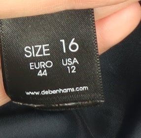 Debenhams Women's Blue Puffer Jacket Size 16