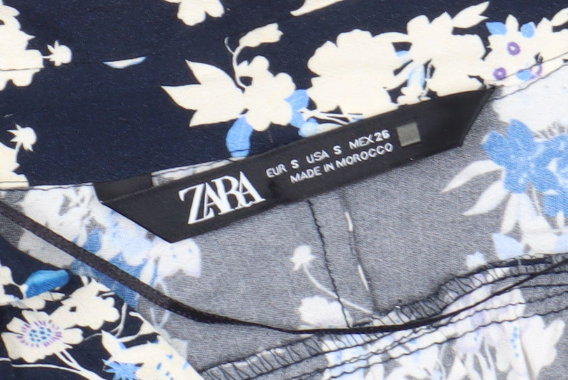 Zara Women's Multicoloured S Floral Shirt Dress, Sz S
