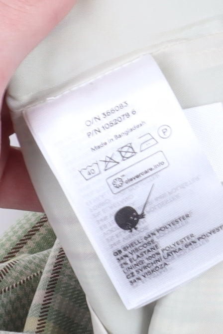 Monki Women Multicoloured Plaid Skirt Size 6