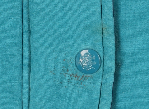 Damart Women's Blue Hooded Parka Jacket - Size L