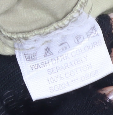 Bon Soirée Women's Beige Cotton Casual Skirt - S