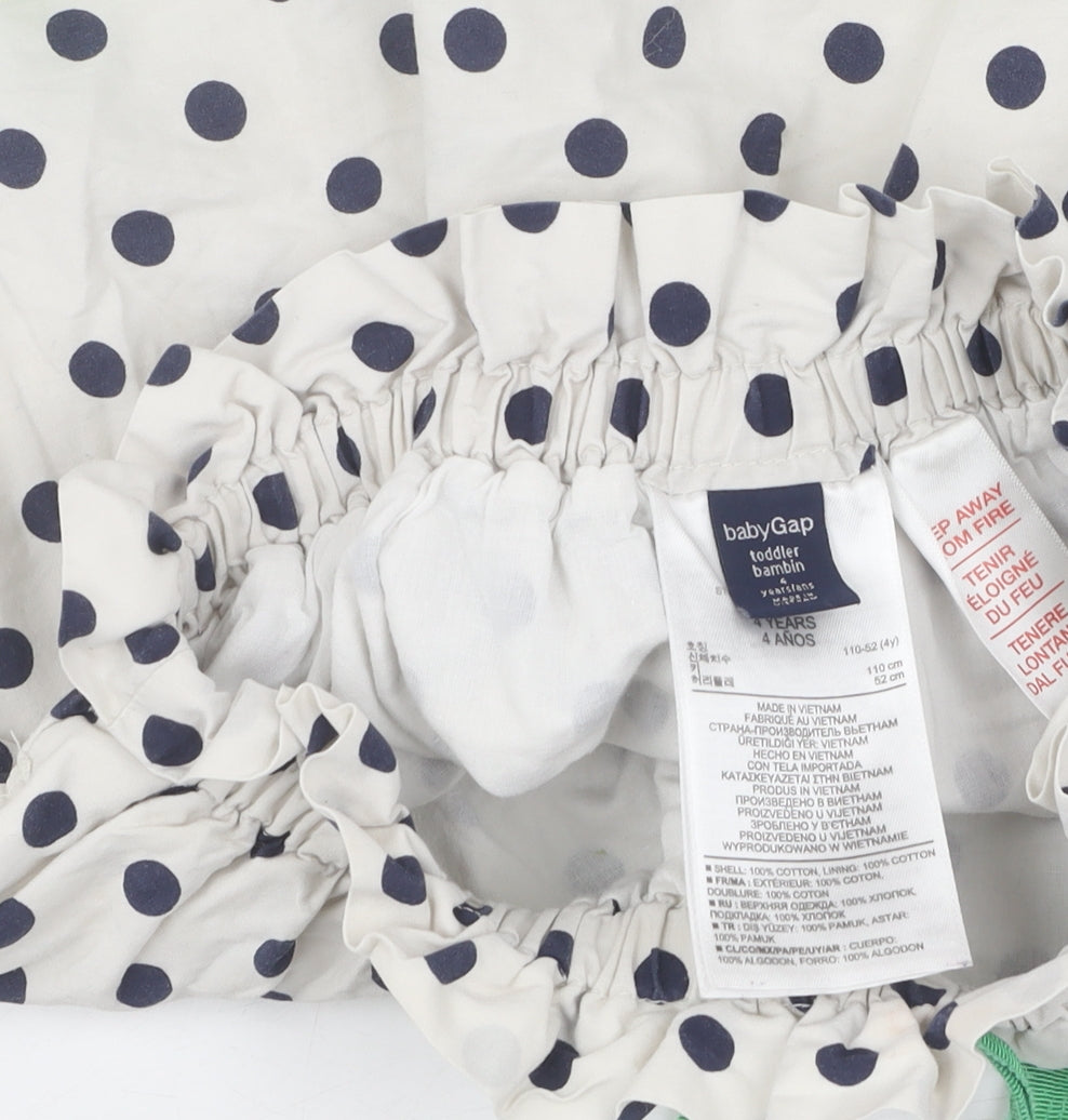 Gap Girls Multicoloured Polka Dot A-Line Skirt 4 Years