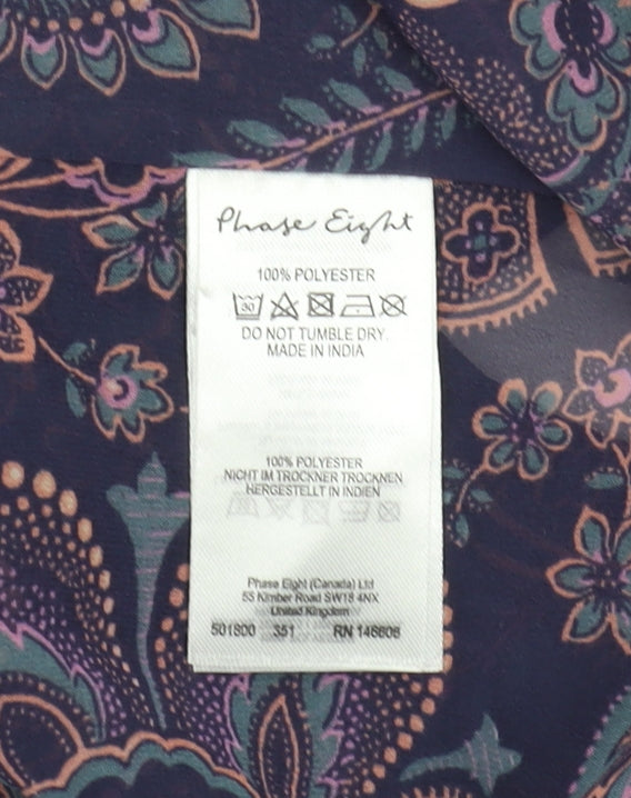 Phase Eight Women's Multicolour Paisley Blouse Size 14