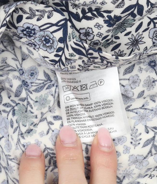 H&M Women's Floral Shift Dress, Size 8, Summer Casual