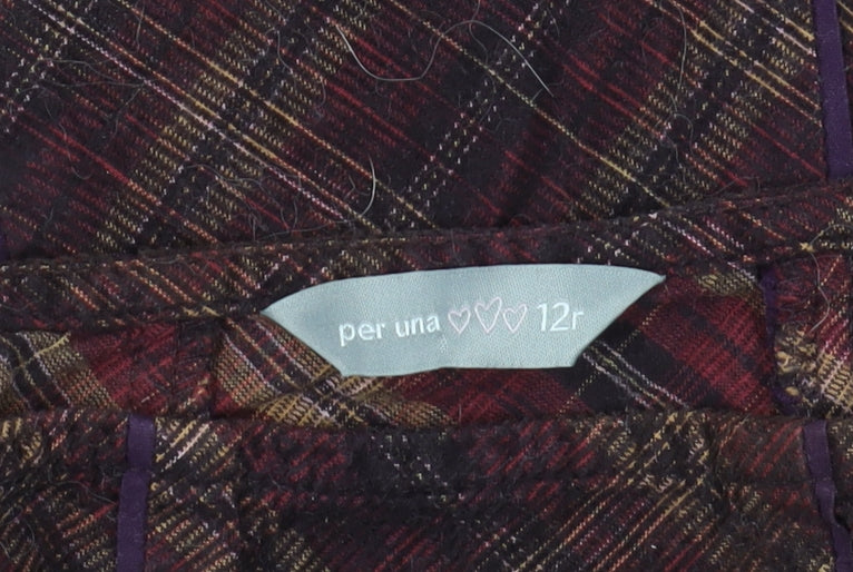 Marks and Spencer Women's Multicoloured A-Line Skirt, Size 12