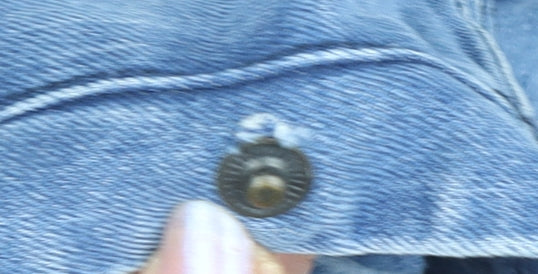 Icons Women's Blue Denim Pencil Skirt, Size 12, Casual