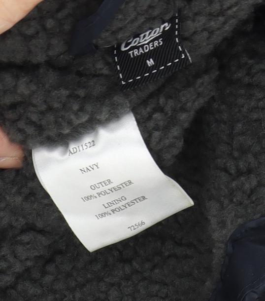 Cotton Traders Women's Blue Hooded Parka Jacket M