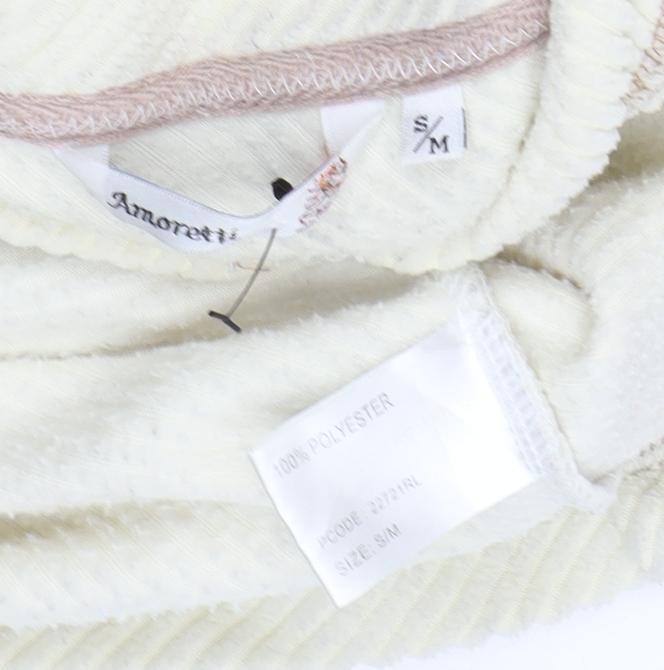 Amoretti Women's Ivory Waistcoat, Size S, Casual Sleeveless