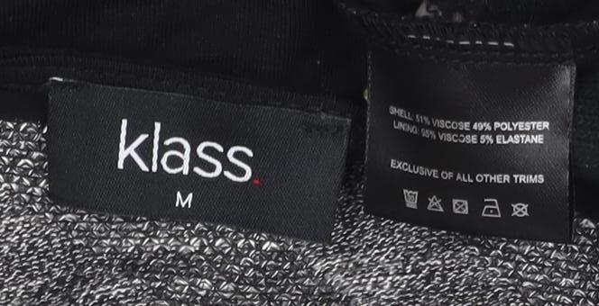 Klass Women's Black Tunic Blouse, M, Long Sleeve